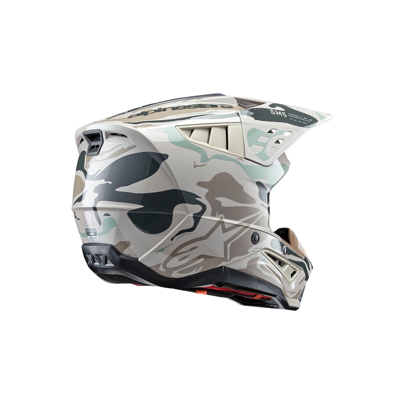 Motokrosová prilba Alpinestars S-M5 Mineral šedo-zelená camo