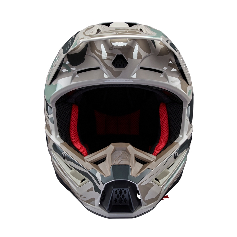 Motokrosová prilba Alpinestars S-M5 Mineral šedo-zelená camo