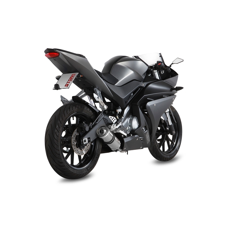 Výfuk kompletný 1x1 STORM GP nerez pre YAMAHA YZF-R 125 2014-2018, YAMAHA MT 125 2015-2019