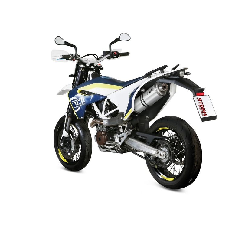 Koncovka výfuku STORM OVAL nerez pre HUSQVARNA Enduro 701 2017-2020, HUSQVARNA Supermoto 701 2017-2020