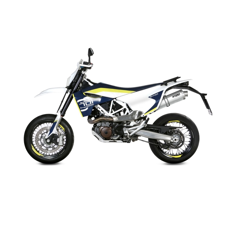 Koncovka výfuku STORM OVAL nerez pre HUSQVARNA Enduro 701 2017-2020, HUSQVARNA Supermoto 701 2017-2020