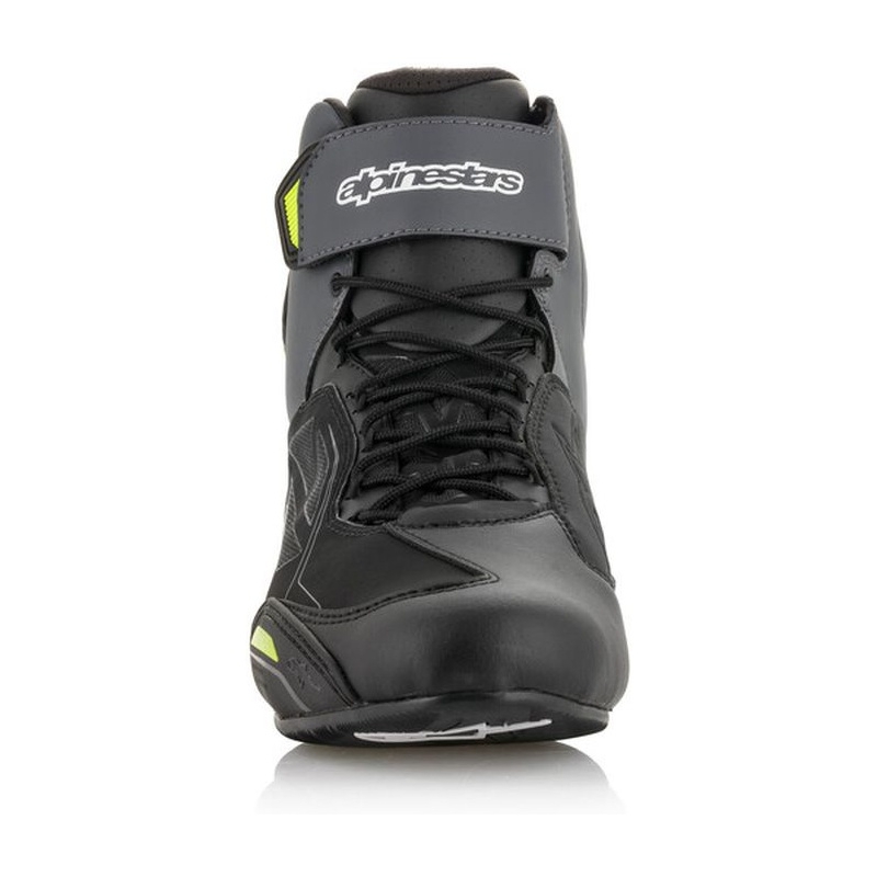 Topánky na motorku Alpinestars Faster-3 Drystar čierno-šedo-fluo žlté