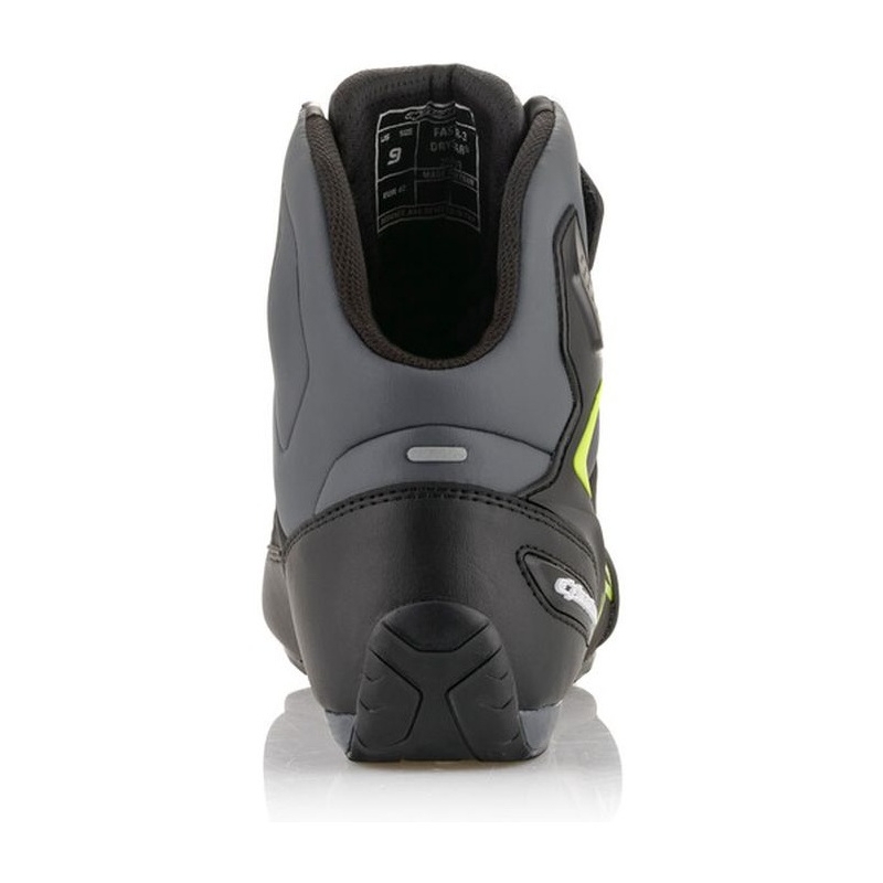 Topánky na motorku Alpinestars Faster-3 Drystar čierno-šedo-fluo žlté