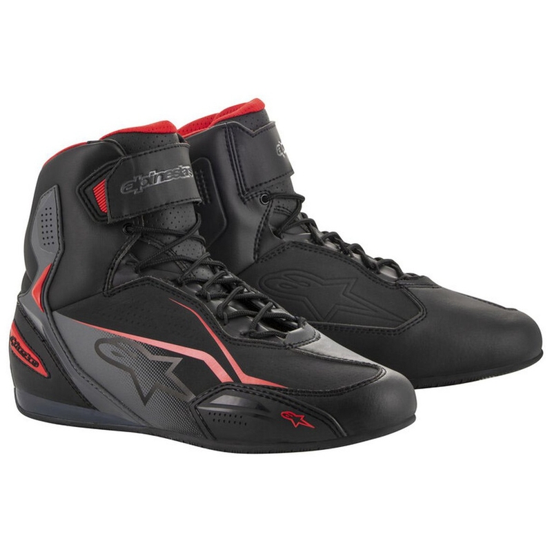 Topánky na motorku Alpinestars Faster-3 čierno-šedo-červené