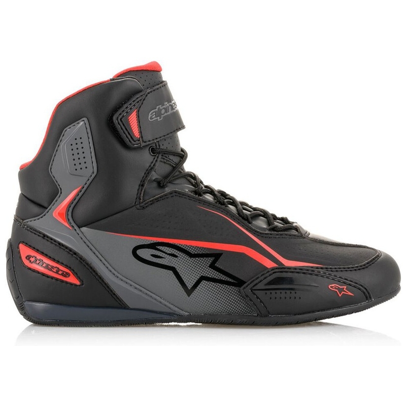 Topánky na motorku Alpinestars Faster-3 čierno-šedo-červené