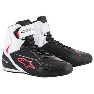Topánky na motorku Alpinestars Faster-3 čierno-bielo-červené