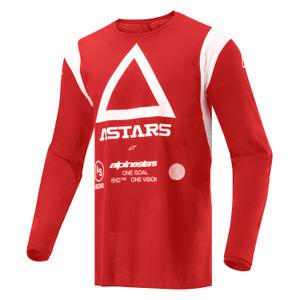 Motokrosový dres Alpinestars Techdura fluo červený