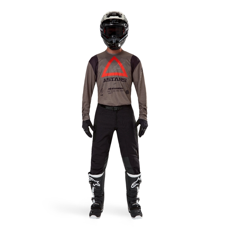 Motokrosový dres Alpinestars Techdura hnedý