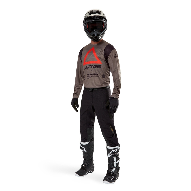Motokrosový dres Alpinestars Techdura hnedý