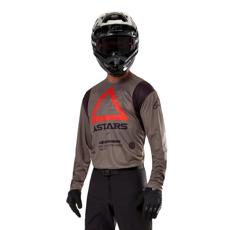 Motokrosový dres Alpinestars Techdura hnedý