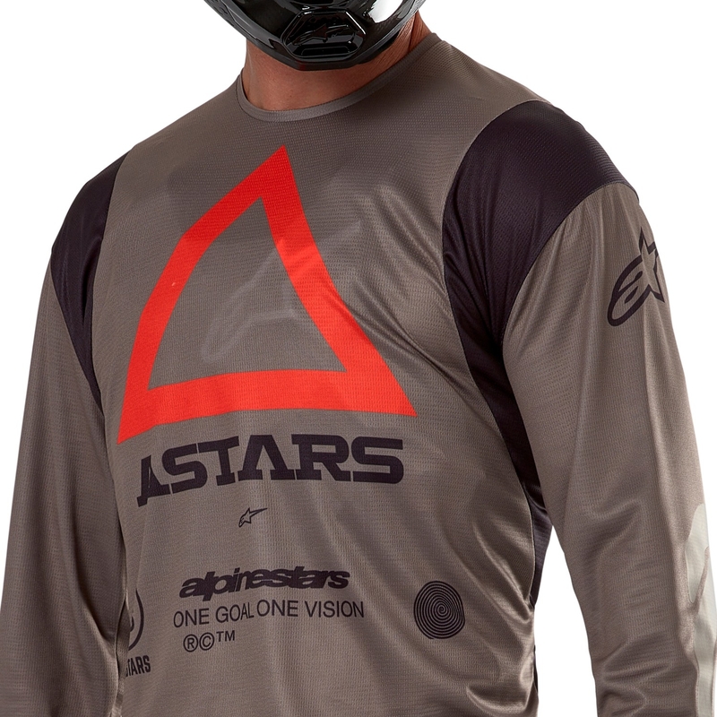 Motokrosový dres Alpinestars Techdura hnedý