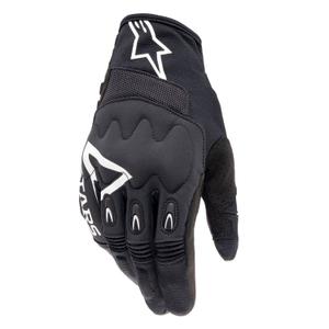 Motokrosové rukavice Alpinestars Techdura čierno-biele