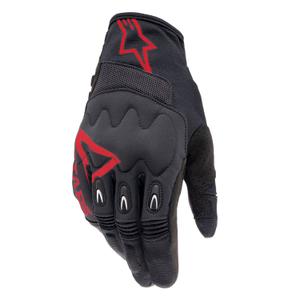 Motokrosové rukavice Alpinestars Techdura čierno-červené