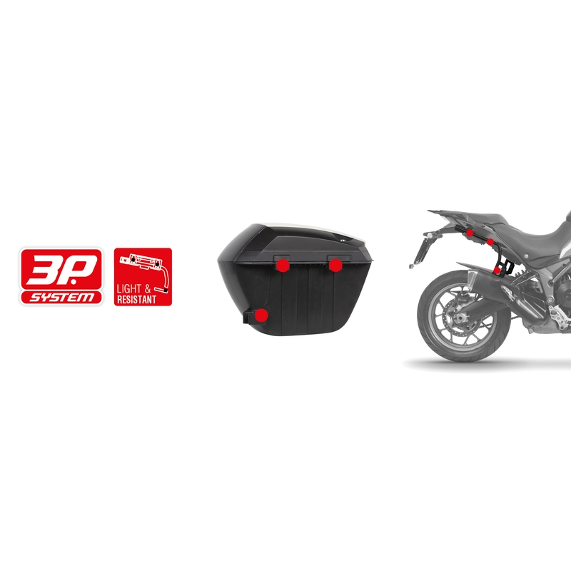 Bočné kufre SHAD SH23 čierna