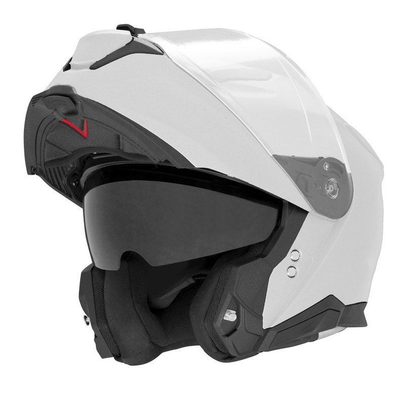 Výklopná helma na motorku NOX N967 biela
