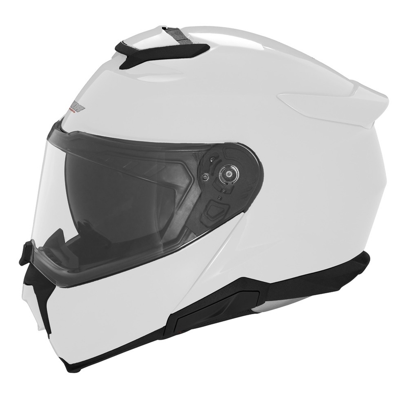 Výklopná helma na motorku NOX N967 biela