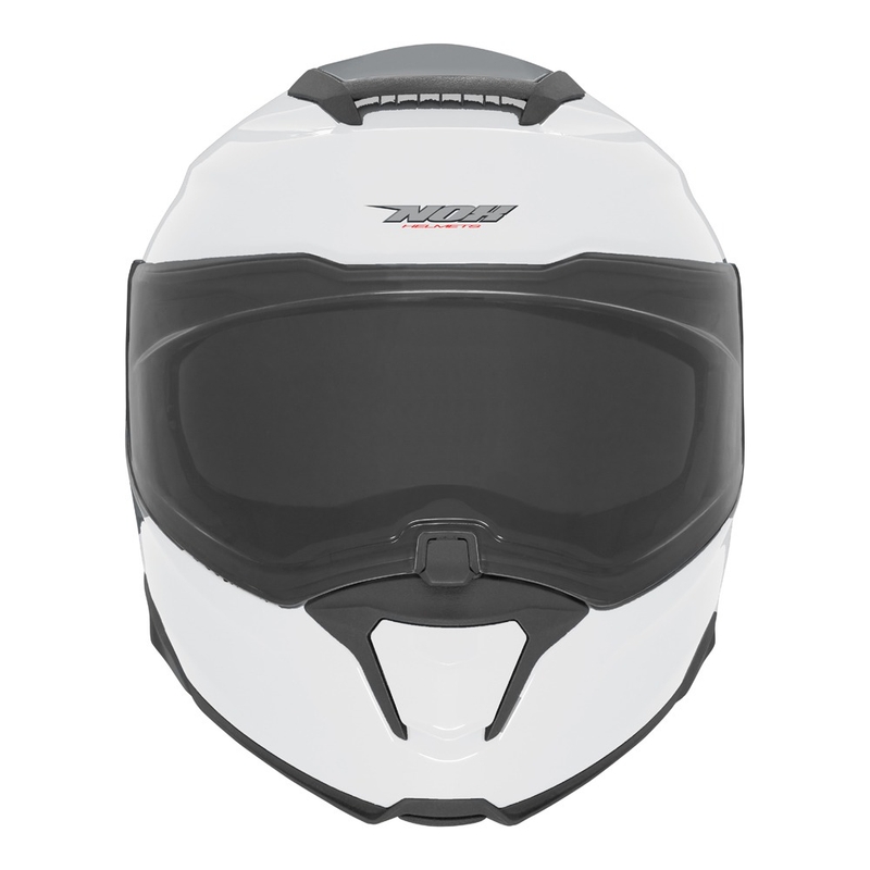 Výklopná helma na motorku NOX N967 biela