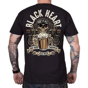 Tričko Black Heart Beer Biker čierne