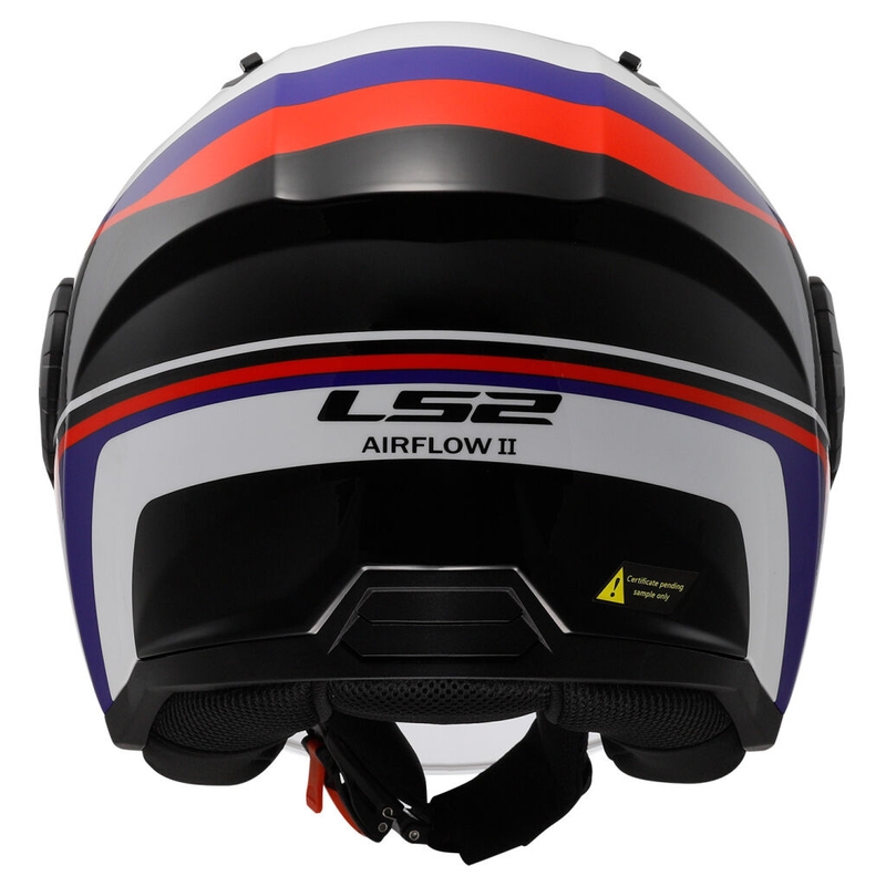 Otvorená prilba na motorku LS2 OF616 Airflow II Rush bielo-modro-červená