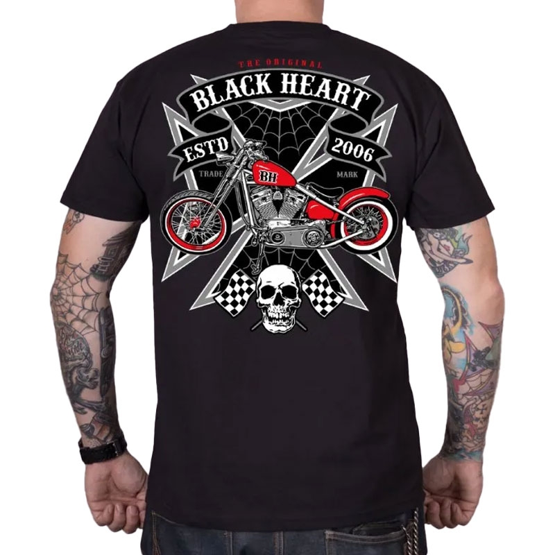 Tričko Black Heart Rock Iron čierne