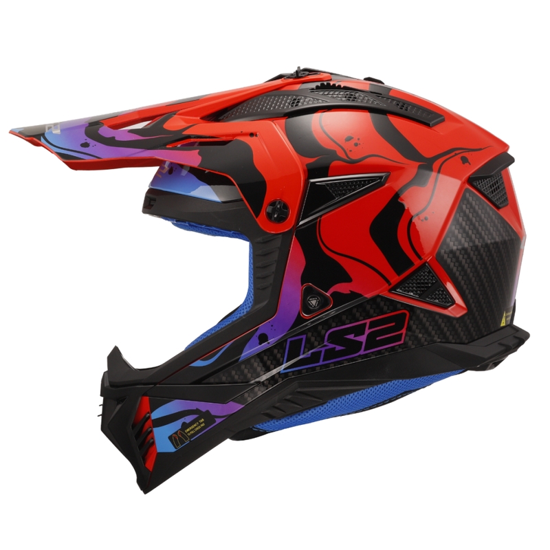 Motokrosová prilba LS2 MX708 Fast II Wash červená