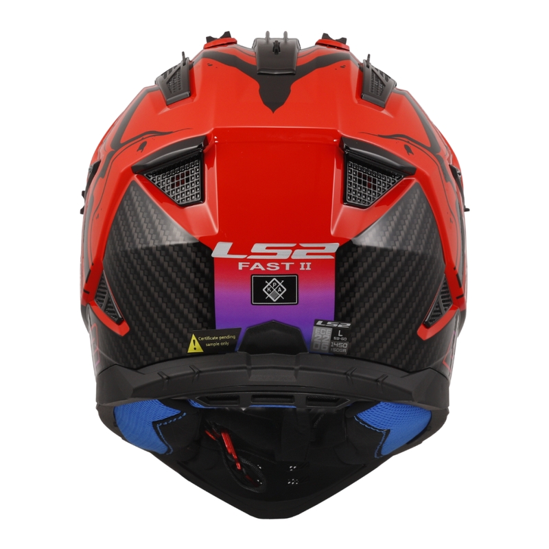Motokrosová prilba LS2 MX708 Fast II Wash červená