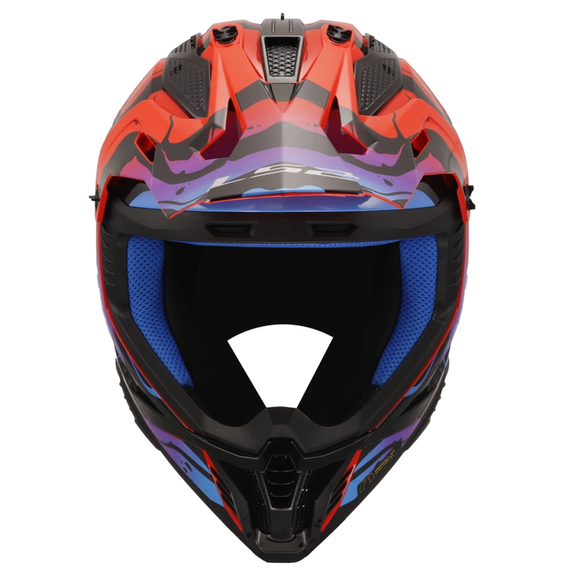 Motokrosová prilba LS2 MX708 Fast II Wash červená