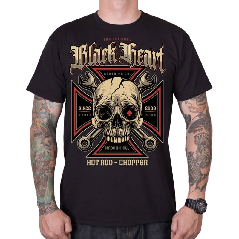Tričko Black Heart Wrench Head čierne