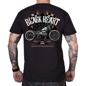 Tričko Black Heart Chopper Race čierne
