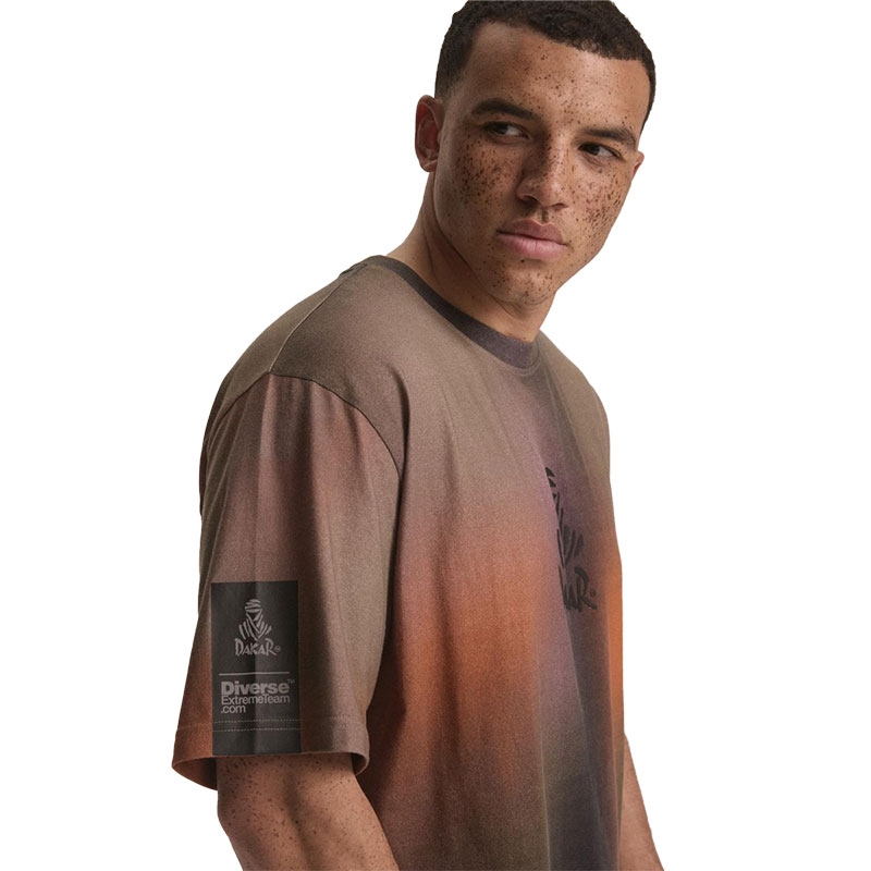 Tričko Dakar DES 5 hnedá camo