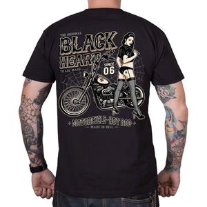Tričko Black Heart Chopper Pussy čierne