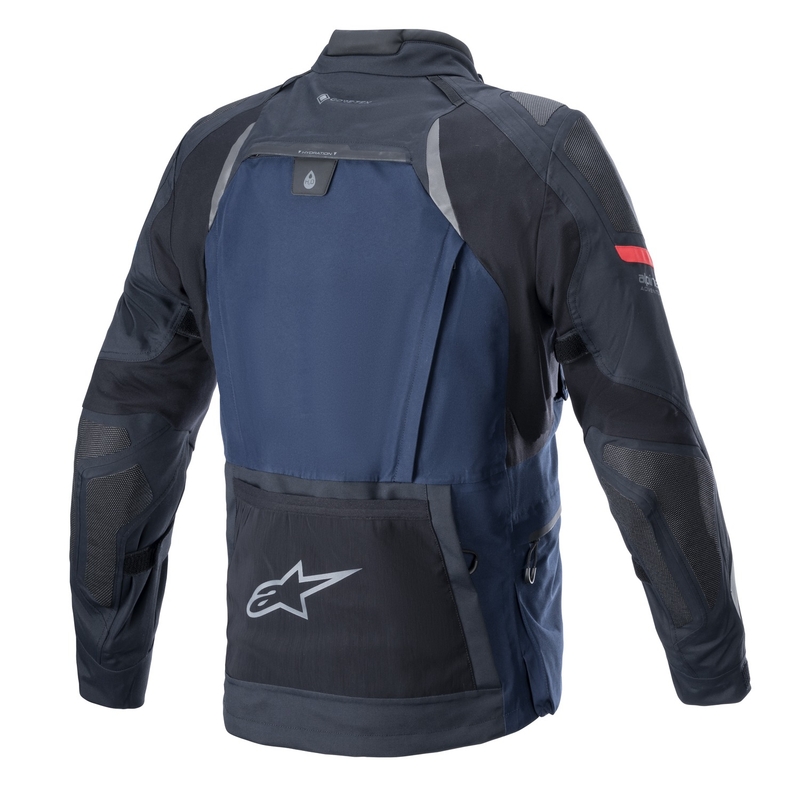 Bunda na motorku Alpinestars Boulder Gore-Tex tmavo modro-čierna