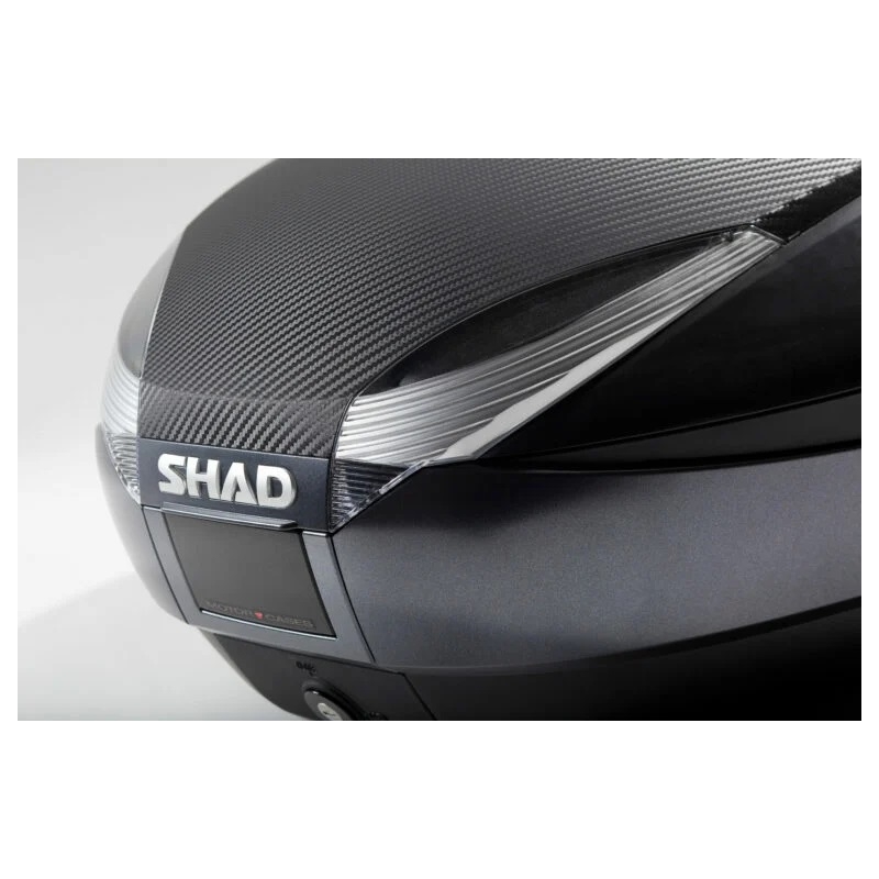 Vrchný kufor na motorku SHAD SH48 Dark grey / black so zámkom PREMIUM SMART