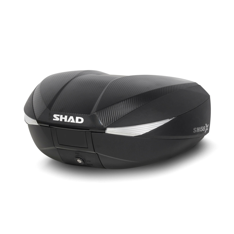 Topcase - s farebným krytom SHAD SH58X biela so zámkom PRÉMIUM