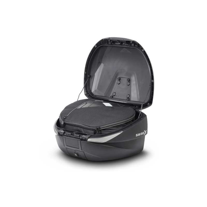 Topcase - s farebným krytom SHAD SH58X biela so zámkom PRÉMIUM