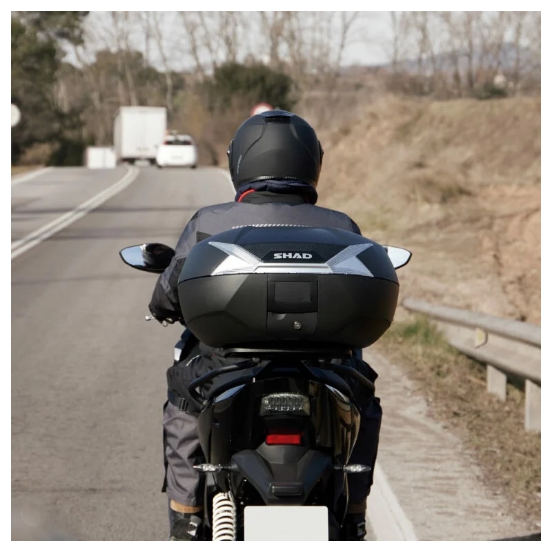 Vrchný kufor na motorku SHAD SH47 Čierna/biela