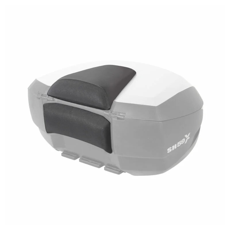 Vrchný kufor na motorku SHAD SH59X čierny  s hliníkovým krytom (expandable concept) with PREMIUM SMART lock and backrest