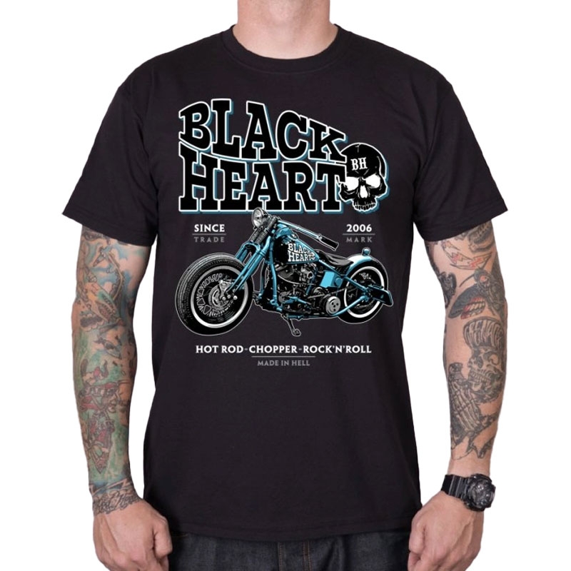 Tričko Black Heart Blue Bobber čierne
