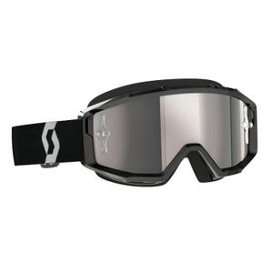 Motokrosové okuliare SCOTT - USA Primal CH čierno-biele (strieborné plexi)