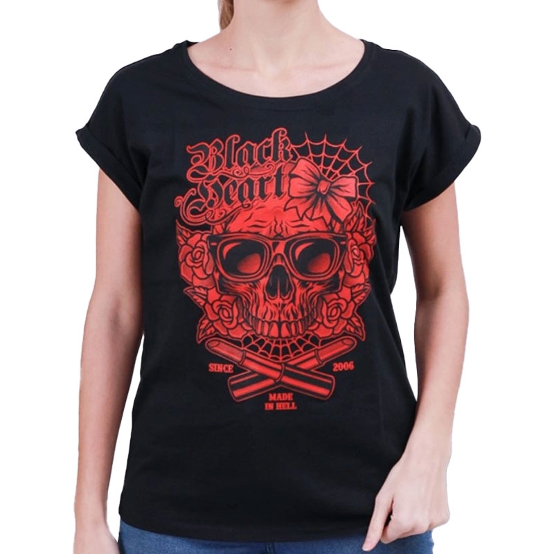 Dámske tričko Black Heart Dead Beauty Ext čierne