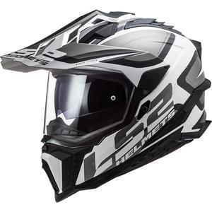Enduro helma LS2 MX701 Explorer Alter matná čierno-biela