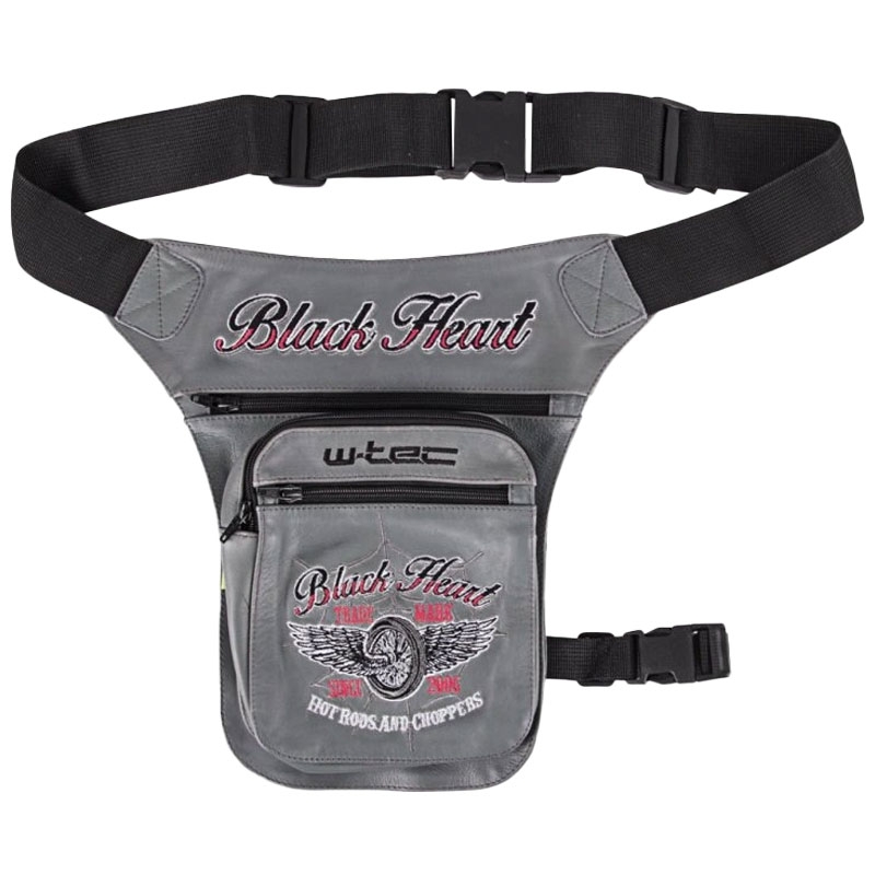 Vrecko stehenné Black Heart Wings šedé