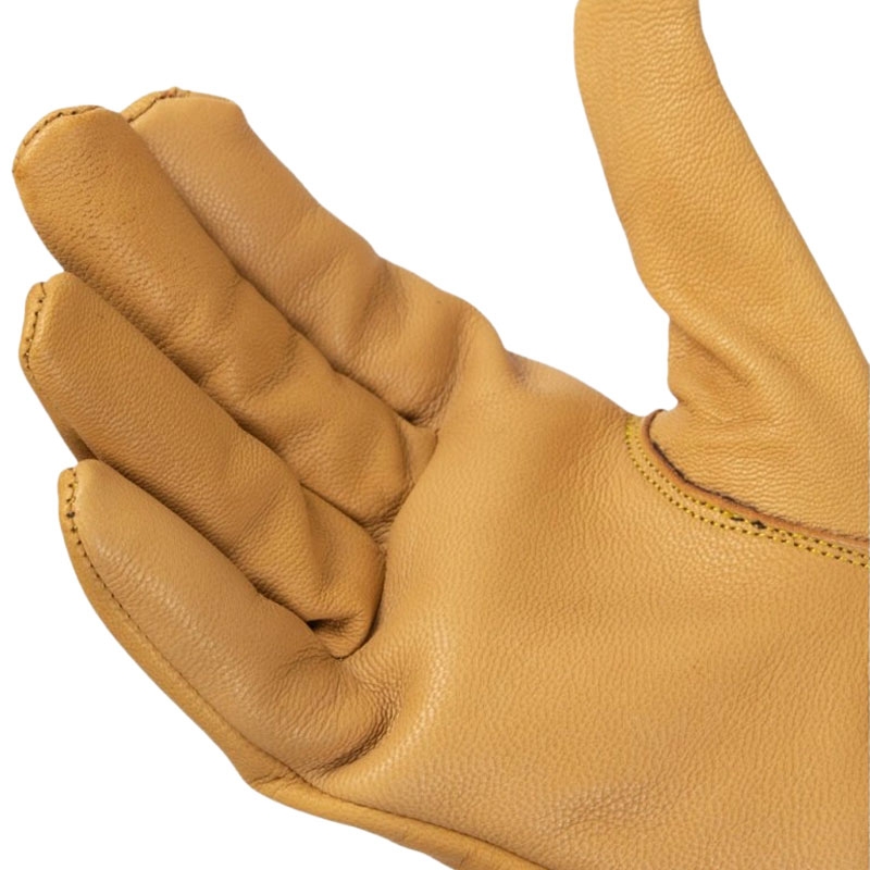 Rukavice na chopper Black Heart Skull Gloves hnedé