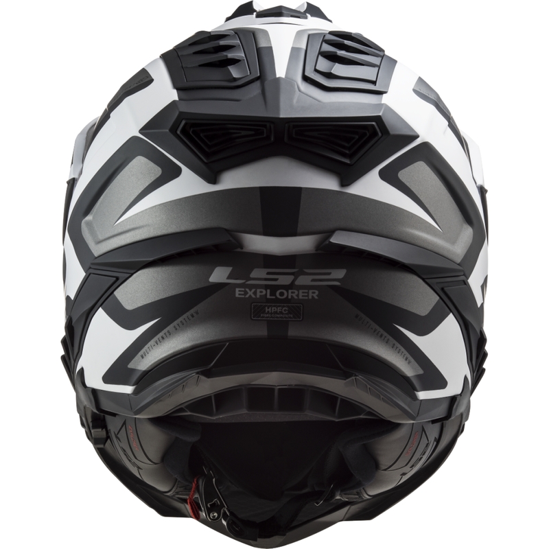 Enduro helma LS2 MX701 Explorer Alter matná čierno-biela