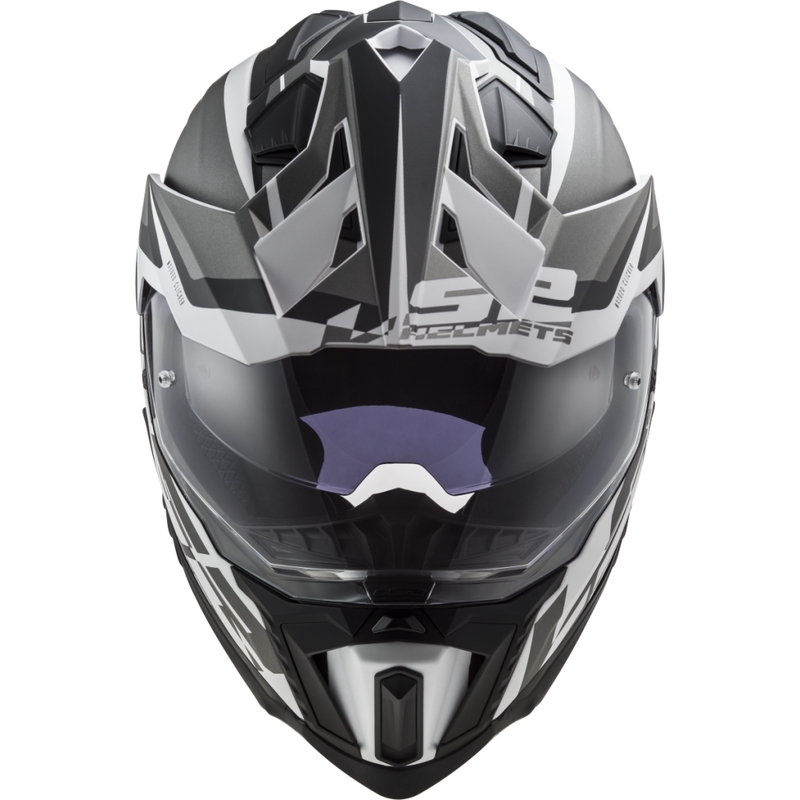 Enduro helma LS2 MX701 Explorer Alter matná čierno-biela
