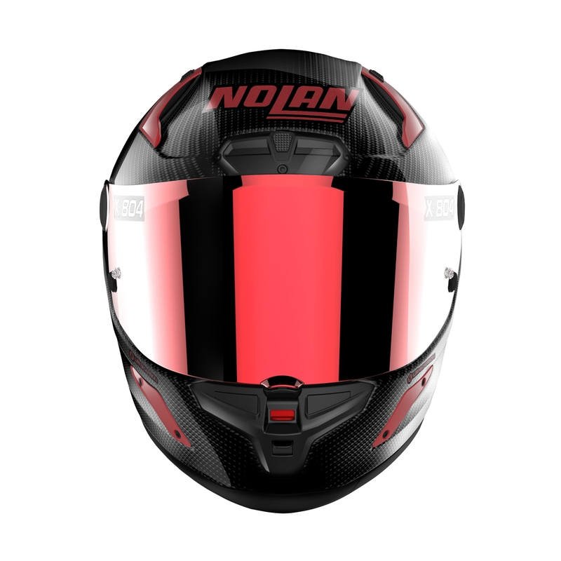 Integrálna prilba na motorku Nolan X-804 RS Ultra Carbon Iridium Edition čierno-červená