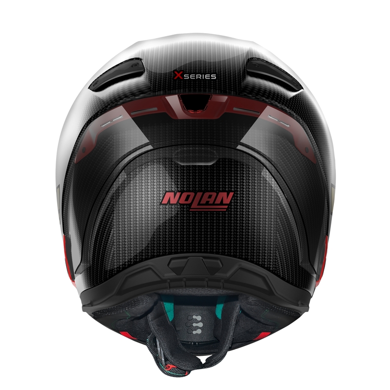 Integrálna prilba na motorku Nolan X-804 RS Ultra Carbon Iridium Edition čierno-červená