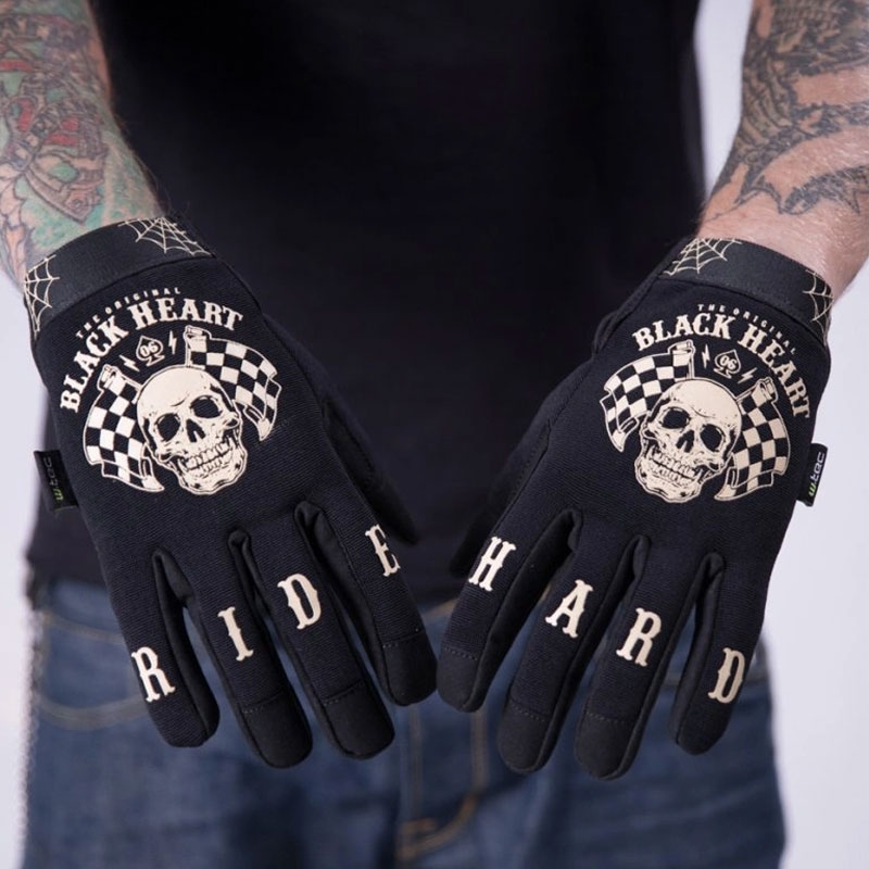 Rukavice na chopper Black Heart W-TEC Starter čierne