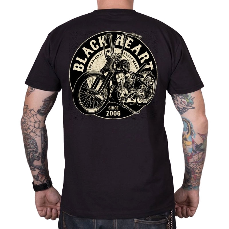Tričko Black Heart Chopper King čierne