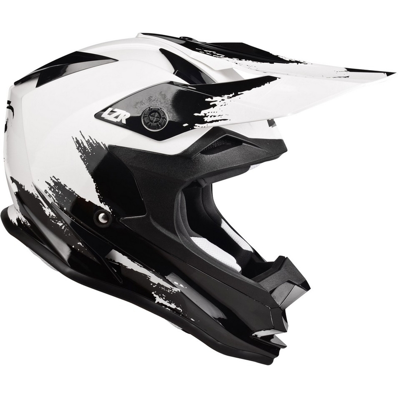 Motokrosová prilba Lazer OR-1 Ripper bielo-čierna